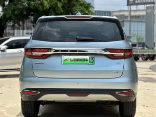 Geely Jiaji PHEV 2021 gris vu de l'arrière — véhicule importé de Chine par Chine Direct Auto