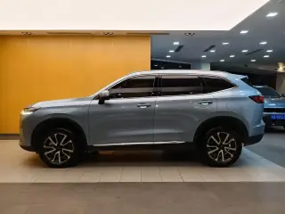 Haval H6 2021 3e génération bleu vu de profil — véhicule importé de Chine par Chine Direct Auto