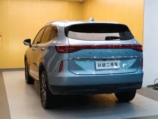 Haval H6 2021 3e génération bleu de trois quarts arrière — véhicule importé de Chine par Chine Direct Auto