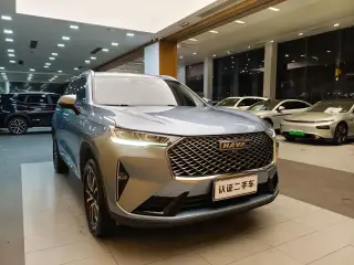 Haval H6 2021 3e génération bleu de trois quarts avant — véhicule importé de Chine par Chine Direct Auto
